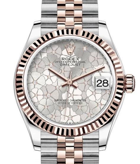 rolex datejust floral rose gold|rolex datejust price guide.